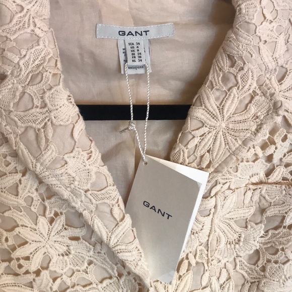 Gant Macrame Cream Blazer - Picture 2 of 8